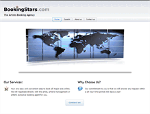 Tablet Screenshot of bookingstars.com